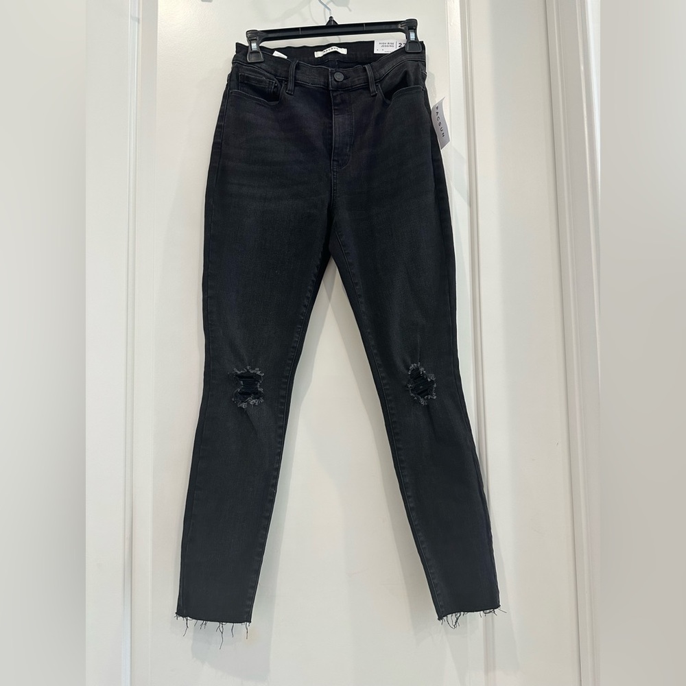 PacSun high rise begging size 27 in black